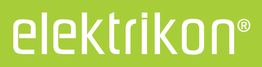 Grünes Logo mit dem weißen Schriftzug „elektrikon“.
