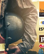 Operaio con caschetto e loghi di aziende edili: Industrie Cotto Possagno, Eclisse, Isover, Pica.