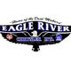 Logo met tekst: "Eagle River Chrysler Ltd." en een adelaar.