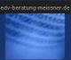 Blaues Bild mit unscharfen weißen Linien und der Webadresse "edv-beratung-meissner.de".