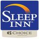 "Sleep Inn logo above Choice Hotels logo with a crescent design."