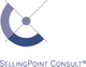 Logo von SellingPoint Consult mit abstrakter Grafik und Schriftzug.