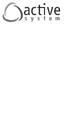 Logo von active system: Schwarzes "active" über kleinem "system" auf weißem Hintergrund.