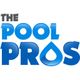 "The Pool Pros logo with blue text and a water drop shape in the letter 'O' of 'Pros'."