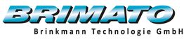 Logo mit blauem Schriftzug "BRIMATO" und kleinem Text "Brinkmann Technologie GmbH" darunter.