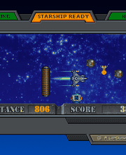 InGame Screen des Flashgames Starship Operation Dark Matter