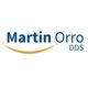 "Martin Orro DDS logo with a stylized golden smile curve beneath the name."