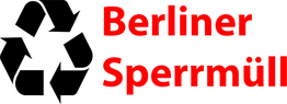 Roter Text auf schwarzem Hintergrund: "Berliner Sperrmüll".