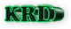 Grüner 3D-Schriftzug "KRD" auf weißem Hintergrund.