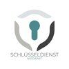 Logo mit Schloss-Symbol und Text "Schlüsseldienst".