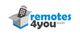 Logo: Fernbedienung in einer Box, daneben der Text "remotes 4you GmbH" in Blau und Schwarz.
