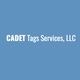 Text: "CADET Tags Services, LLC" on a blue background.