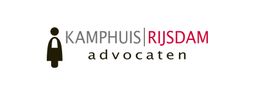 Logo van Kamphuis Rijsdam Advocaten met silhouet van een persoon links van de tekst.