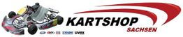 Bild mit Go-Kart und Logo von "Kartshop Sachsen" sowie verschiedenen Markenlogos.