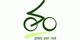 Grünes Fahrradsymbol mit dem Text "pfalz per rad" darunter.