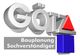 Logo mit 3D-Schriftzug "GÖTZ", rotem Dreieck, blauem Quadrat und Text "Bauplanung Sachverständiger".