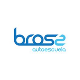 Logo en azul que dice "bros2 autoescuela" sobre fondo blanco.