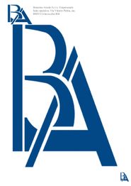 Logo BA in blu con dettagli aziendali: Bonariva Arredo S.r.l. Unipersonale, Civitavecchia RM.