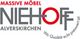 Logo von Massive Möbel Niehoff aus Alverskirchen in Grau und Rot.