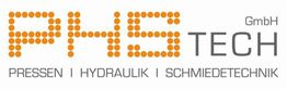 Logo von PHS TECH GmbH: Pressen, Hydraulik, Schmiedetechnik in Orange und Grau.