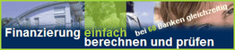 Banner: "Finanzierung einfach berechnen und prüfen bei 60 Banken gleichzeitig".