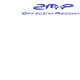 Logo azzurro "2MP Officina Meccanica" su sfondo bianco.