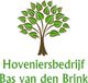 Logo met boom en tekst: "Hoveniersbedrijf Bas van den Brink".