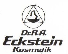 Logo von Dr. R.A. Eckstein Kosmetik mit einer stilisierten Schlange in einer Schale vor einem Dreieck.