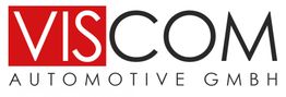 Logo der VISCOM Automotive GmbH mit rotem „VIS“ und schwarzem „COM“.