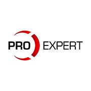 Logo mit Text: "PRO EXPERT" in Schwarz und Rot auf weißem Hintergrund.