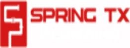 Red logo with "Spring TX" text and graphic design on the left.