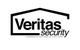 Veritas Security-logo met adres en telefoonnummer van het bedrijf in Hengelo.