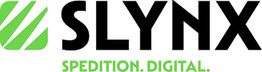 Logo der Firma SLYNX in Schwarz und Grün mit Slogan "SPEDITION. DIGITAL." darunter.