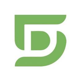 Green stylized logo with a "D" and "S" interwoven, creating a modern and sleek design.