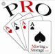 Four Aces under "PRO," with "Moving & Storage LLC" text below in black and red.