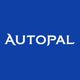 Logo con scritta "Autopal" su sfondo blu.