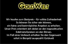 Goldwelt-Text über den Ankauf von Edelmetallen zum Bestpreis orientiert an Börsenkursen.