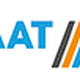 Logo met tekst "Laminaat All-In" in blauw met drie diagonale lijnen in zwart, oranje en blauw.