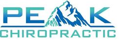 Peak Chiropractic logo with a mountain graphic between the letters.