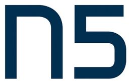 Blaues Logo mit den Zeichen "N5" auf weißem Hintergrund.