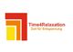 Logo mit farbigen Quadraten und Text: "Time4Relaxation - Zeit für Entspannung".
