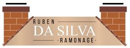 Image d'un logo avec deux cheminées et texte "Ruben Da Silva Ramonage".