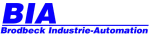 Logo von BIA: Brodbeck Industrie-Automation, blauer Text auf weißem Hintergrund.