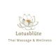 Logo: Gezeichnete Lotusblüte über dem Text "Lotusblüte Thai Massage & Wellness".