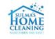 Logo for Sulma's Home Cleaning with a house design and bubbles, text: "Northern VA's Best".