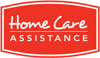 Red logo with "Home Care Assistance" in white text.