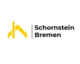Gelbes Logo mit stilisiertem Schornstein und Text "Schornstein Bremen" daneben.
