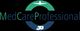 Logo: "MedCareProfessional" mit Flugzeug und Krankenwagen-Symbolen.