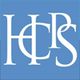 Logo with overlapping white letters "HCPS" on a blue background.
