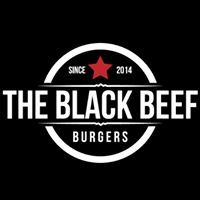 Logo do The Black Beef com estrela vermelha e texto "Since 2014" sobre fundo preto.